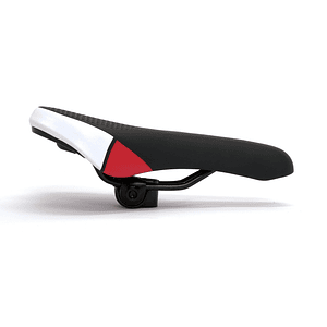 Asiento MTB - Negro/rojo/blanco