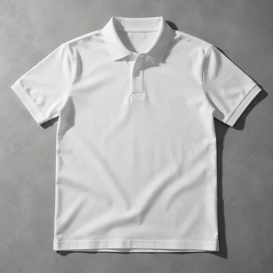 Polo urbano blanco de algodón 1