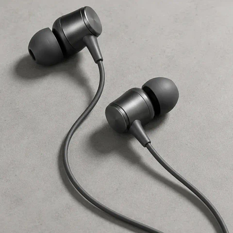 Audífonos con cable grafito