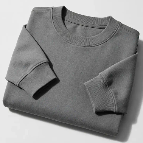 Polera crewneck gris cemento