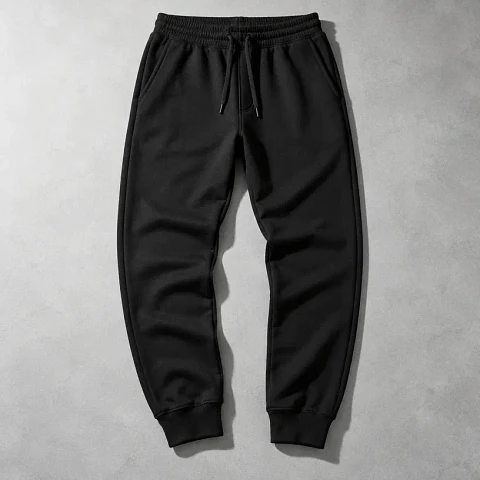 Jogger negro de algodón