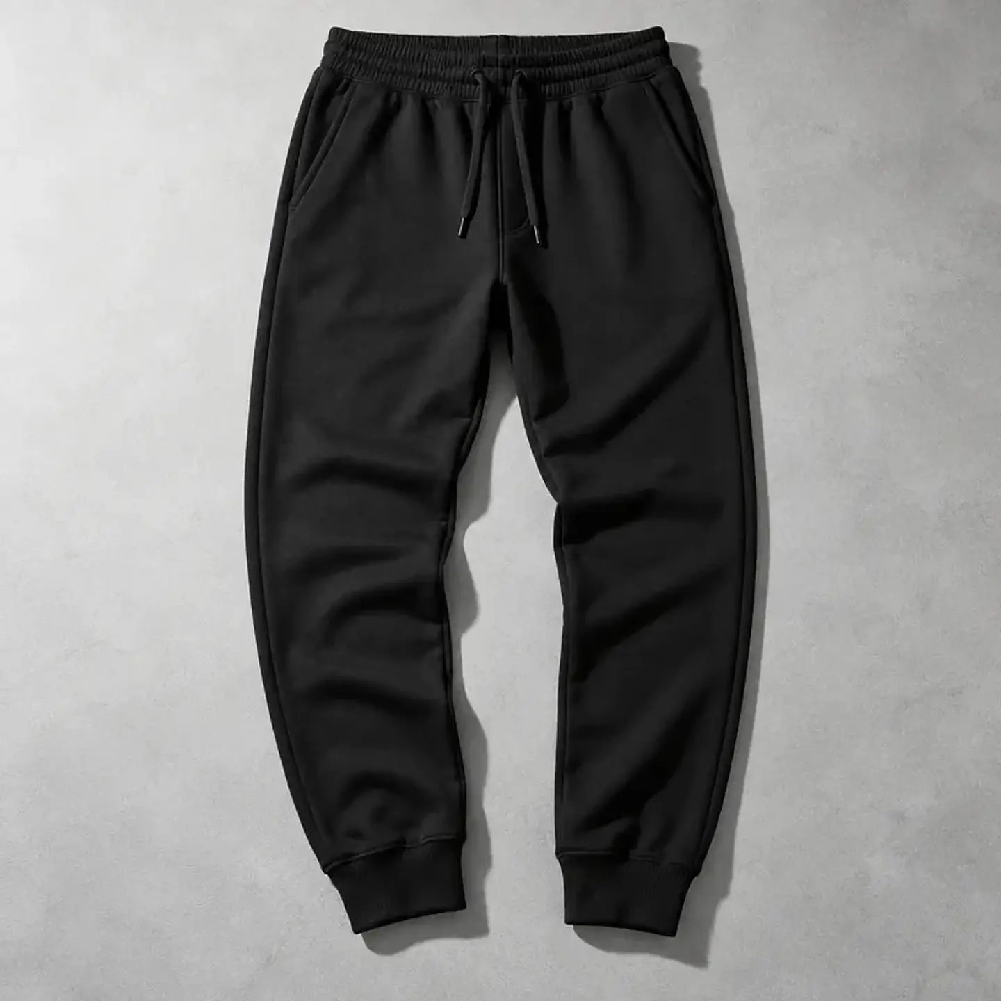 Jogger negro de algodón 1