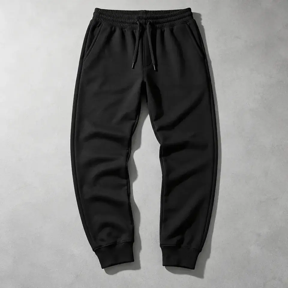 Jogger negro de algodón 1