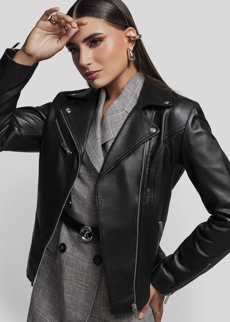 CASACA BLACK BIKER 5