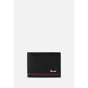 BILLETERA CASUAL CON DETALLE DE LINEA EN CONTRASTE