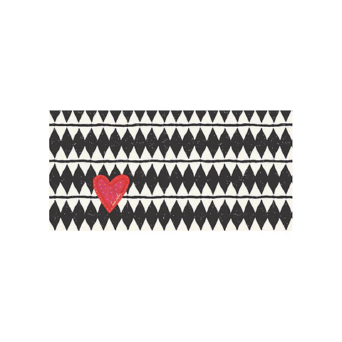 Rombo Corazón Red 70 x 140 cm