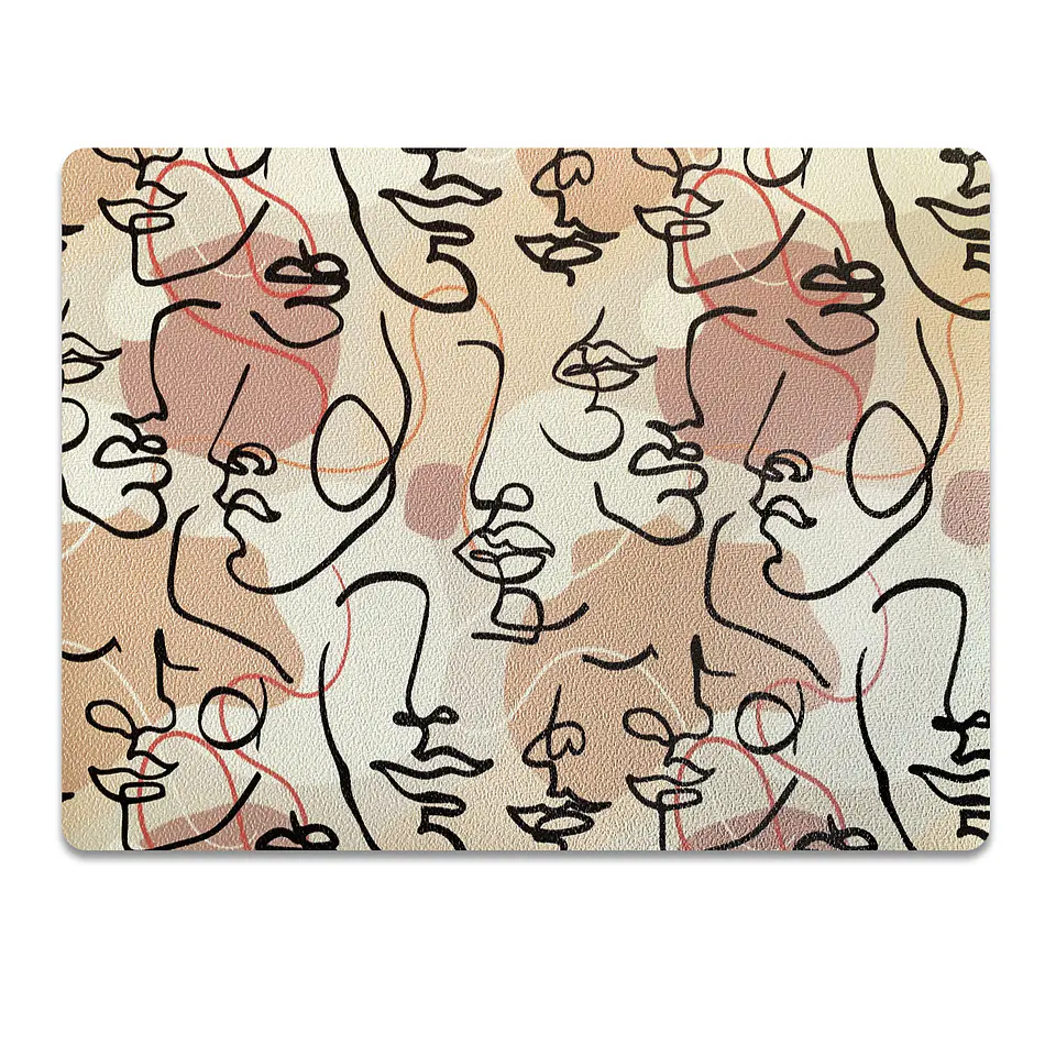 Set 4 Individuales Caras Rectangular 5