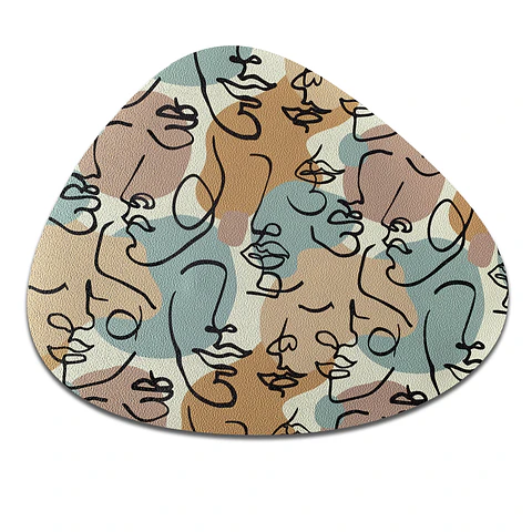 Set 6 Individuales Caras Stone