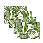 Set 4 Individuales Plantas Rectangular - Miniatura 1