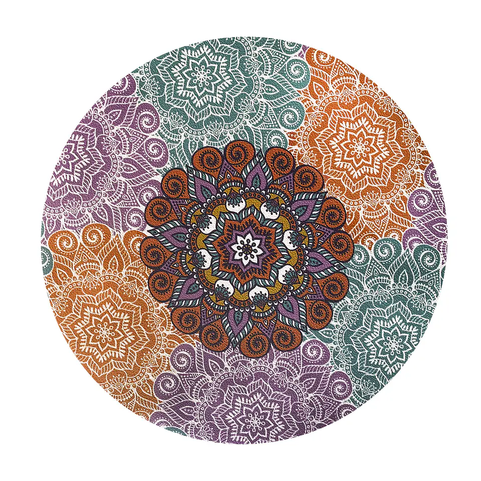 Set 6 Individuales Mandalas Redondo 8