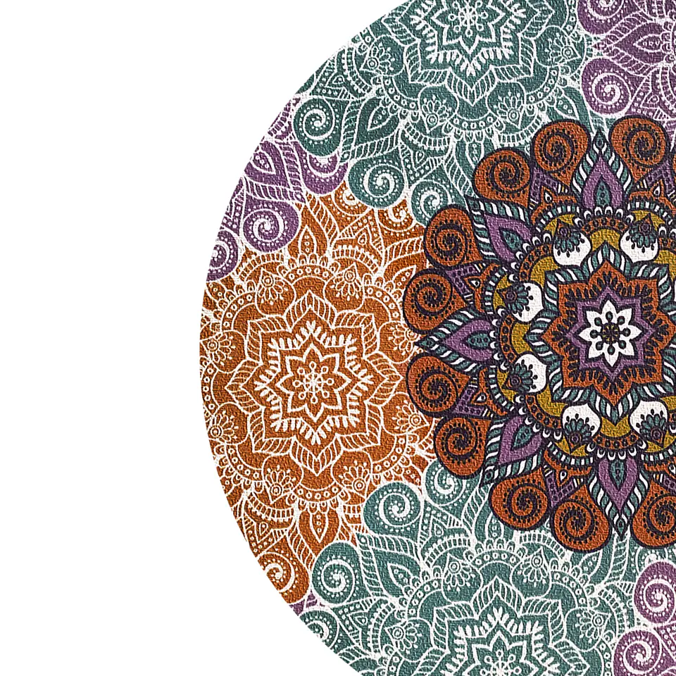 Set 6 Individuales Mandalas Redondo 10