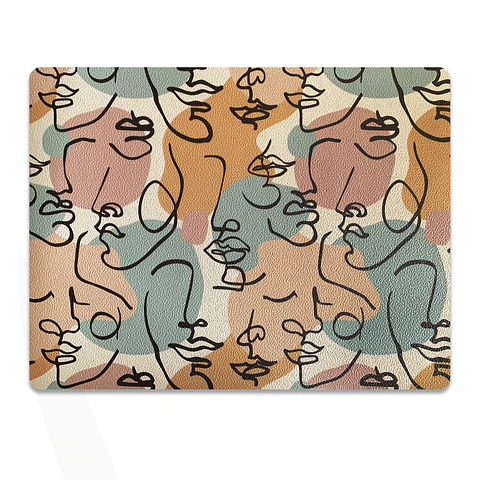 Set 8 Individuales Caras Rectangular