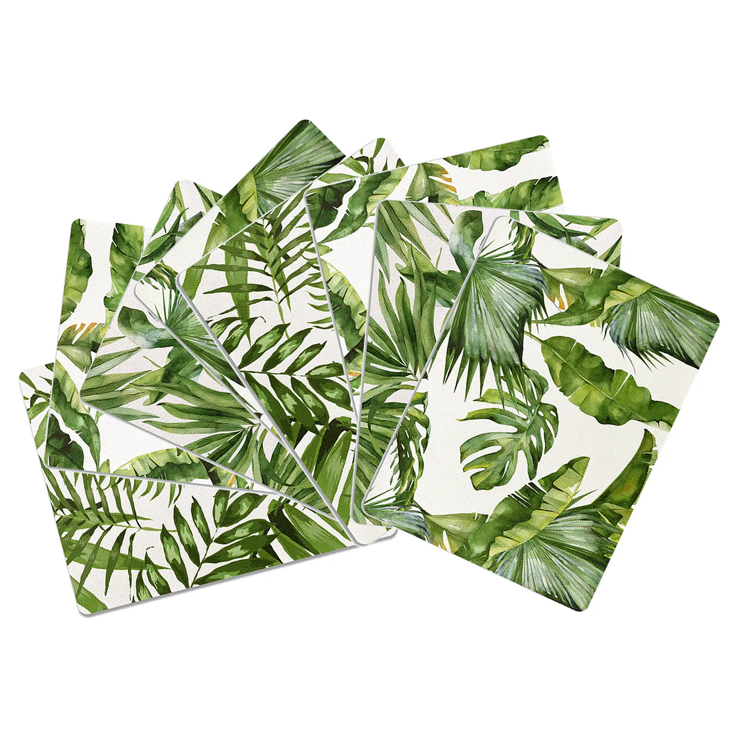 Set 8 Individuales Plantas Rectangular 1