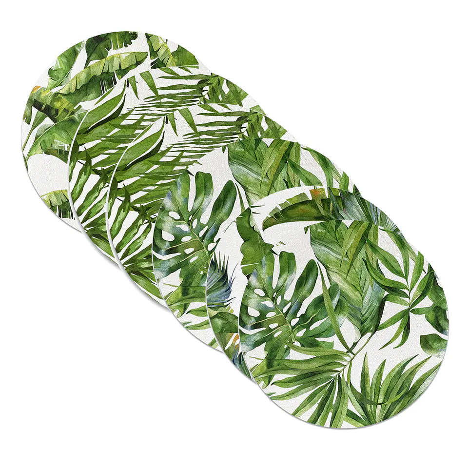 Set 6 Individuales Plantas Redondo 1