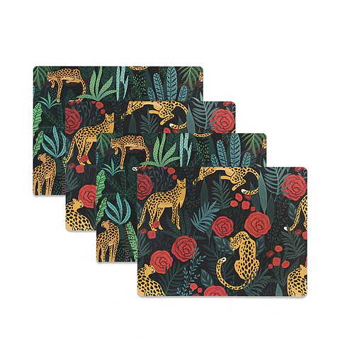 Set 4 Individuales Salvaje Rectangular