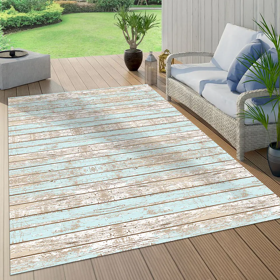 Madera Vintage Azul 8