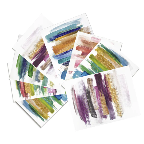 Set 8 Individuales Pinceladas Rectangular