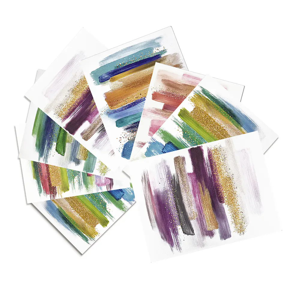 Set 8 Individuales Pinceladas Rectangular 1