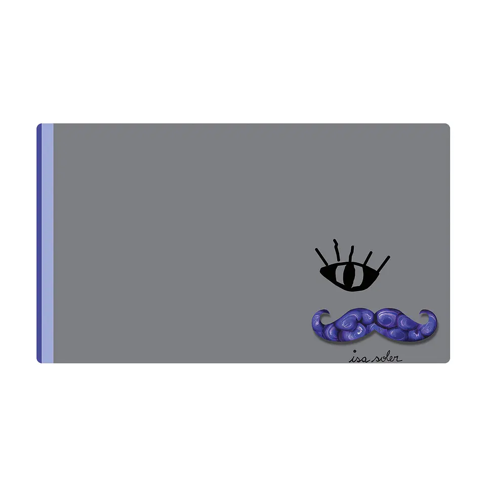 Office Pad Bigote Azul 1