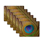 Set 6 Individuales Plumas Pavo Real - Miniatura 1