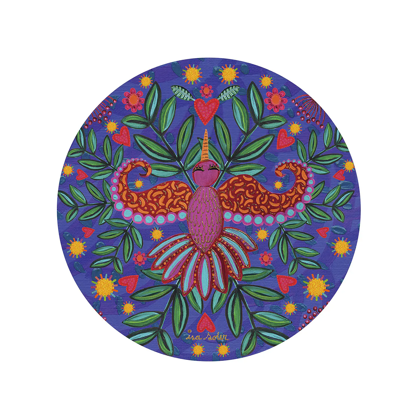 Set 6 Individuales Pájaro Soles 2