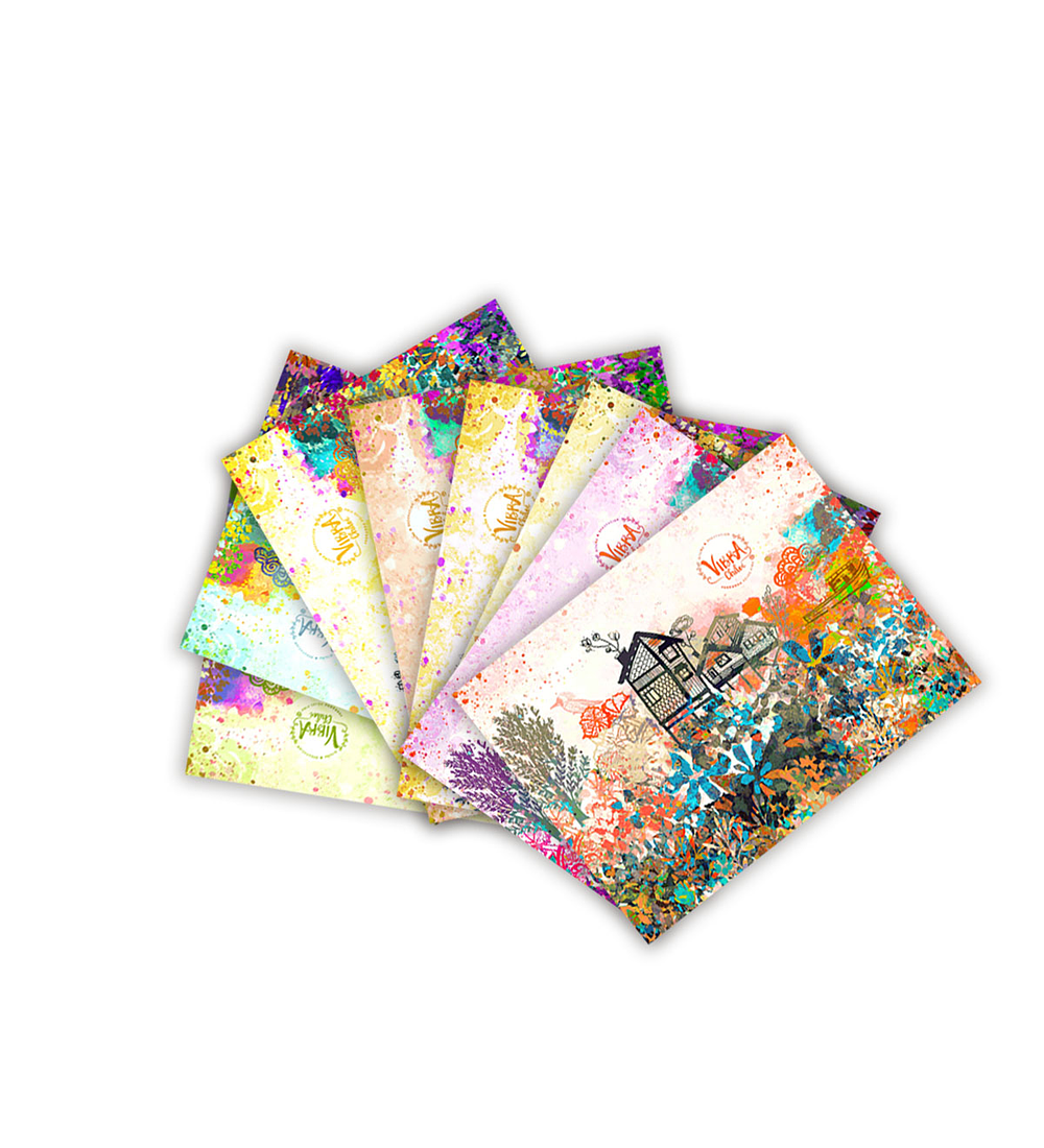 Set 8 Individuales Flores Rectangulares