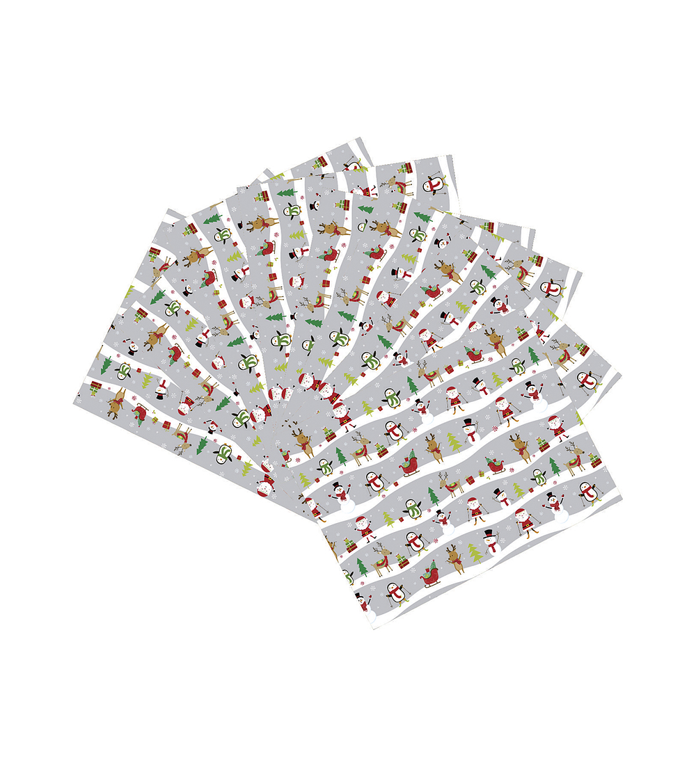 Set 8 Individuales Navidad 5 Rectangular