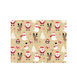 Set 8 Individuales Navidad 4 Rectangular