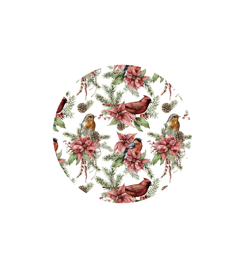 Set 6 Individuales Navidad 12 Redondo