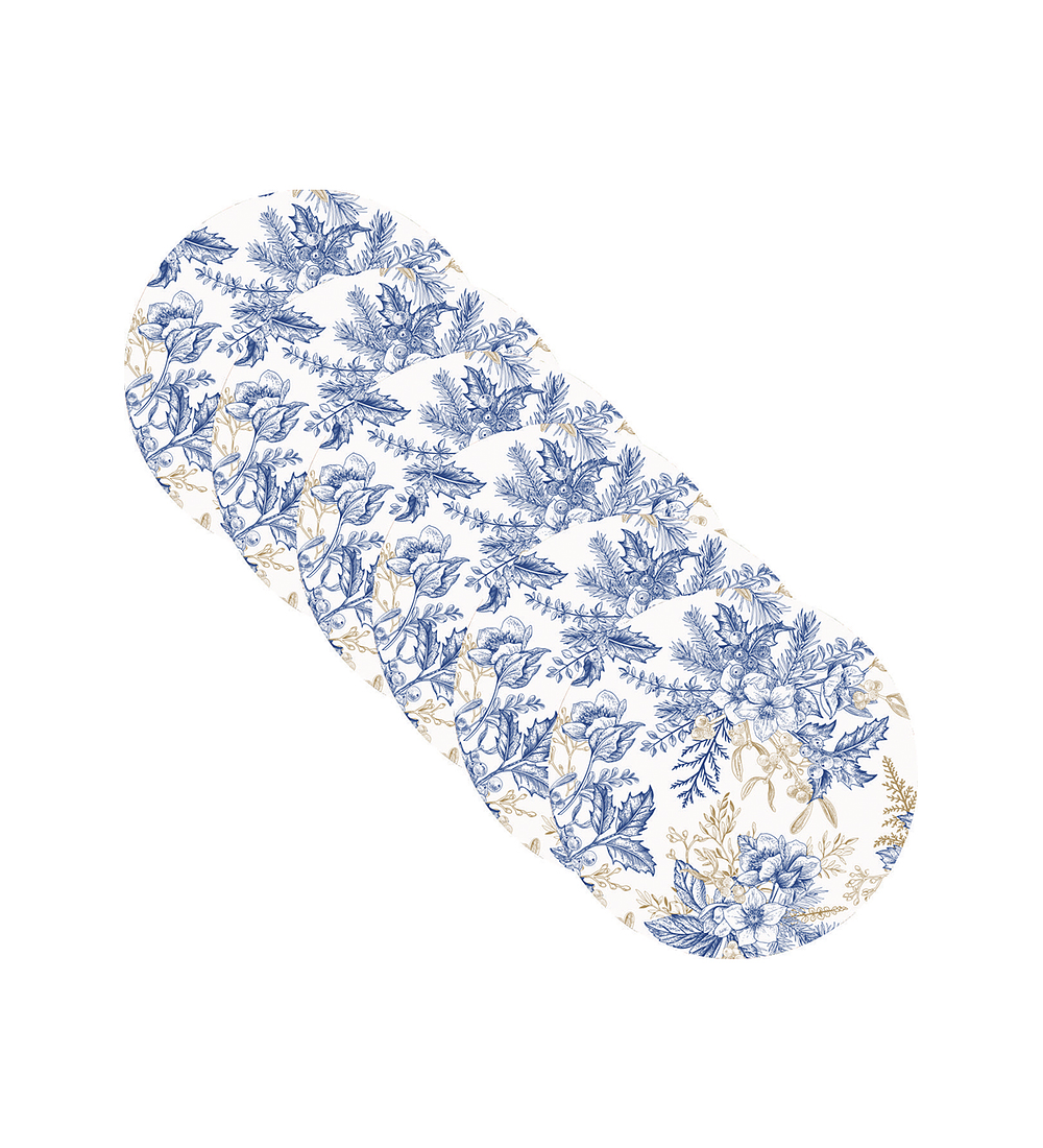 Set 6 Individuales Navidad 13 Redondo