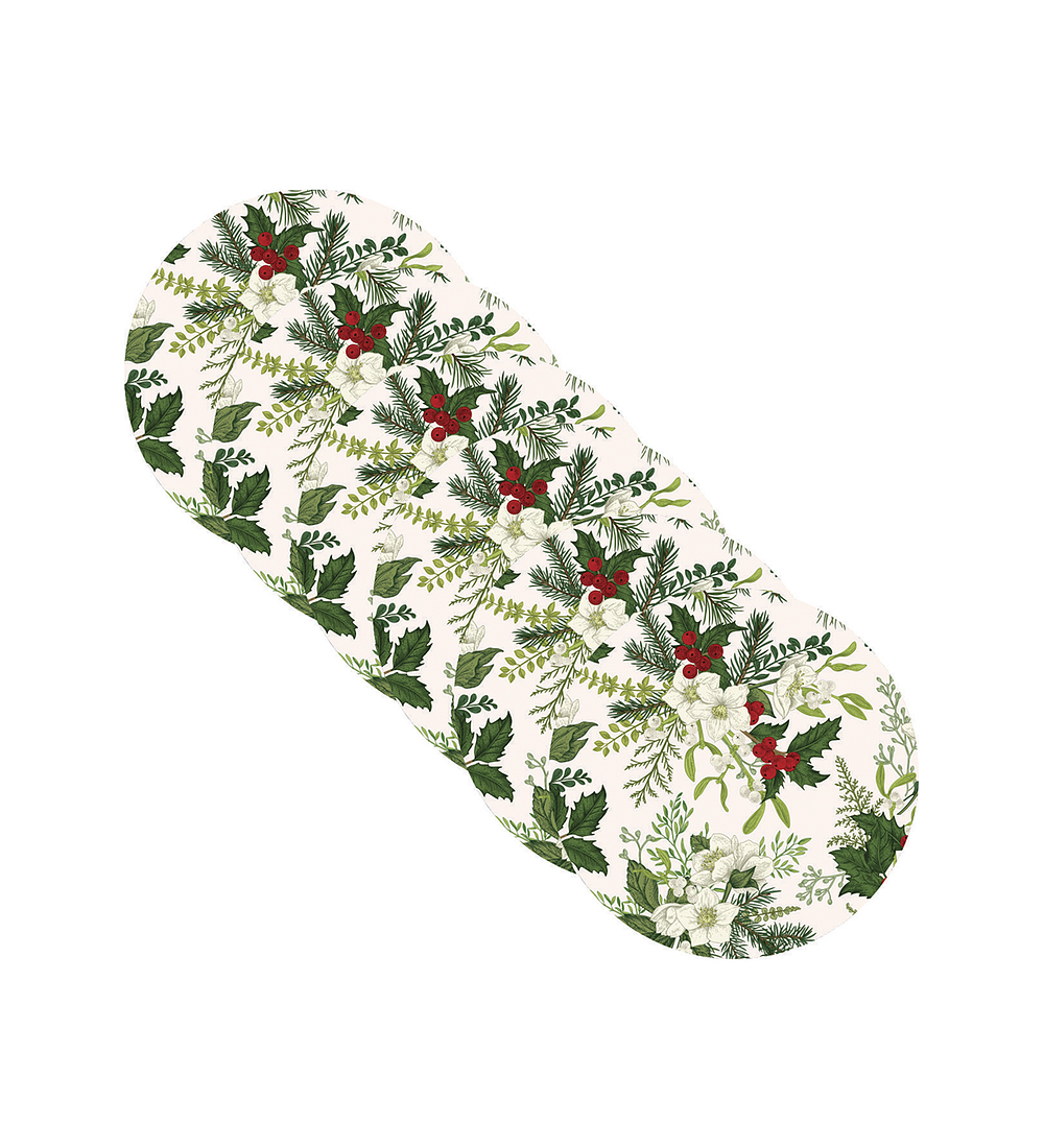 Set 6 Individuales Navidad 14 Redondo