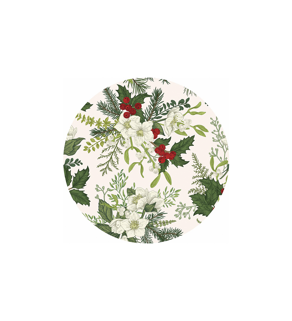 Set 6 Individuales Navidad 14 Redondo