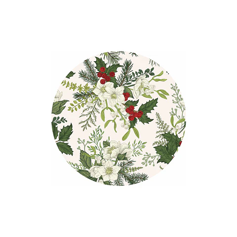Set 6 Individuales Navidad 14 Redondo