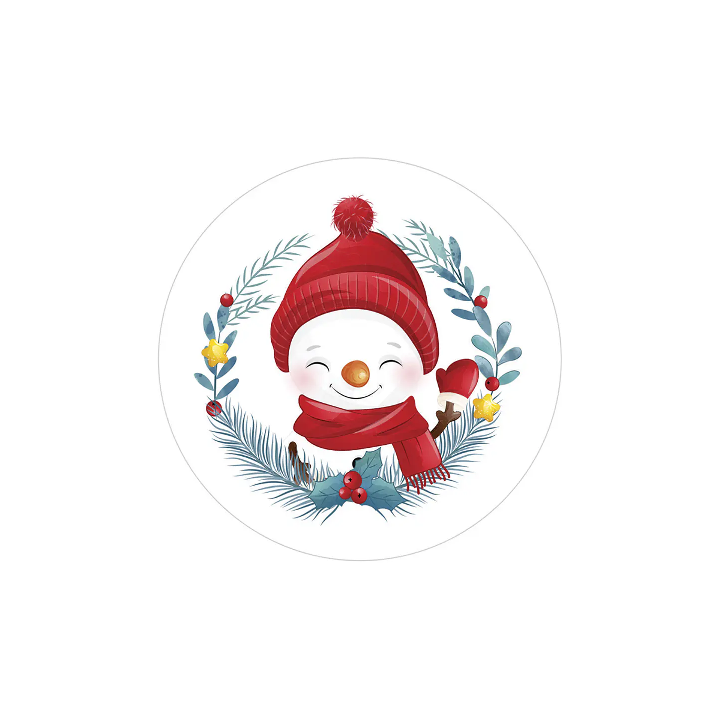 Set 6 Individuales Navidad 17 Redondo 1