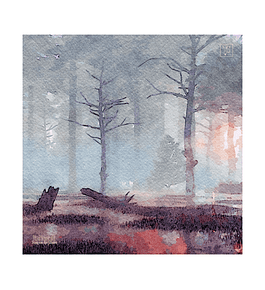 Playmat Red Forest  70 x 70 cms
