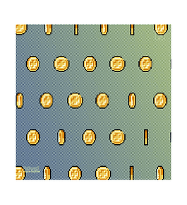 Playmat Coins 70 x 70 cms