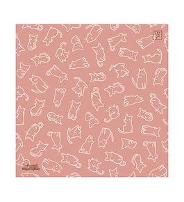 Playmat Kittens in Pink  70 x 70 cms