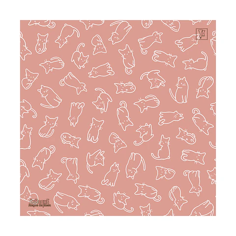 Playmat Kittens in Pink 70 x 70 cms