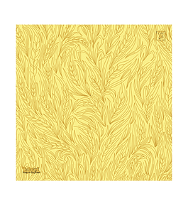 Playmat Yellow Wheat  70 x 70 cms
