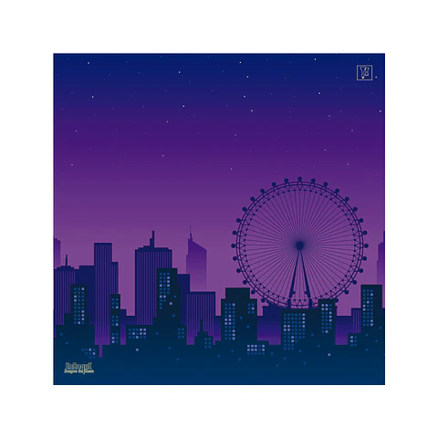 Playmat Pixel Town 90 x 90 cms