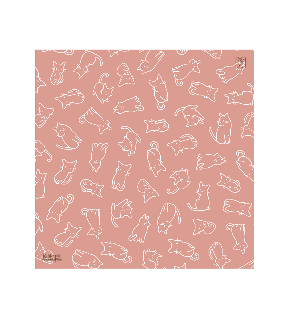 Playmat Kittens in Pink  90 x 90 cms