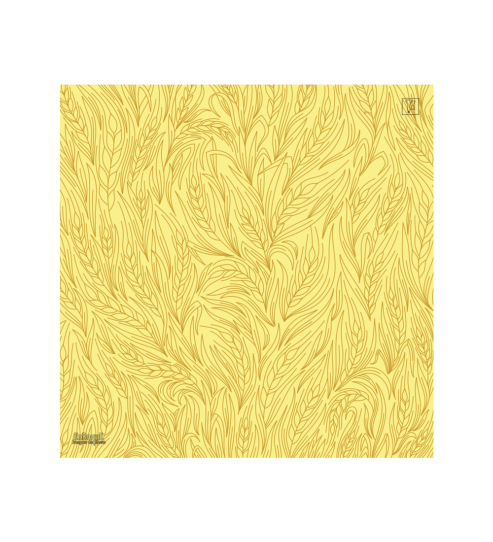 Playmat Yellow Wheat 90 x 90 cms