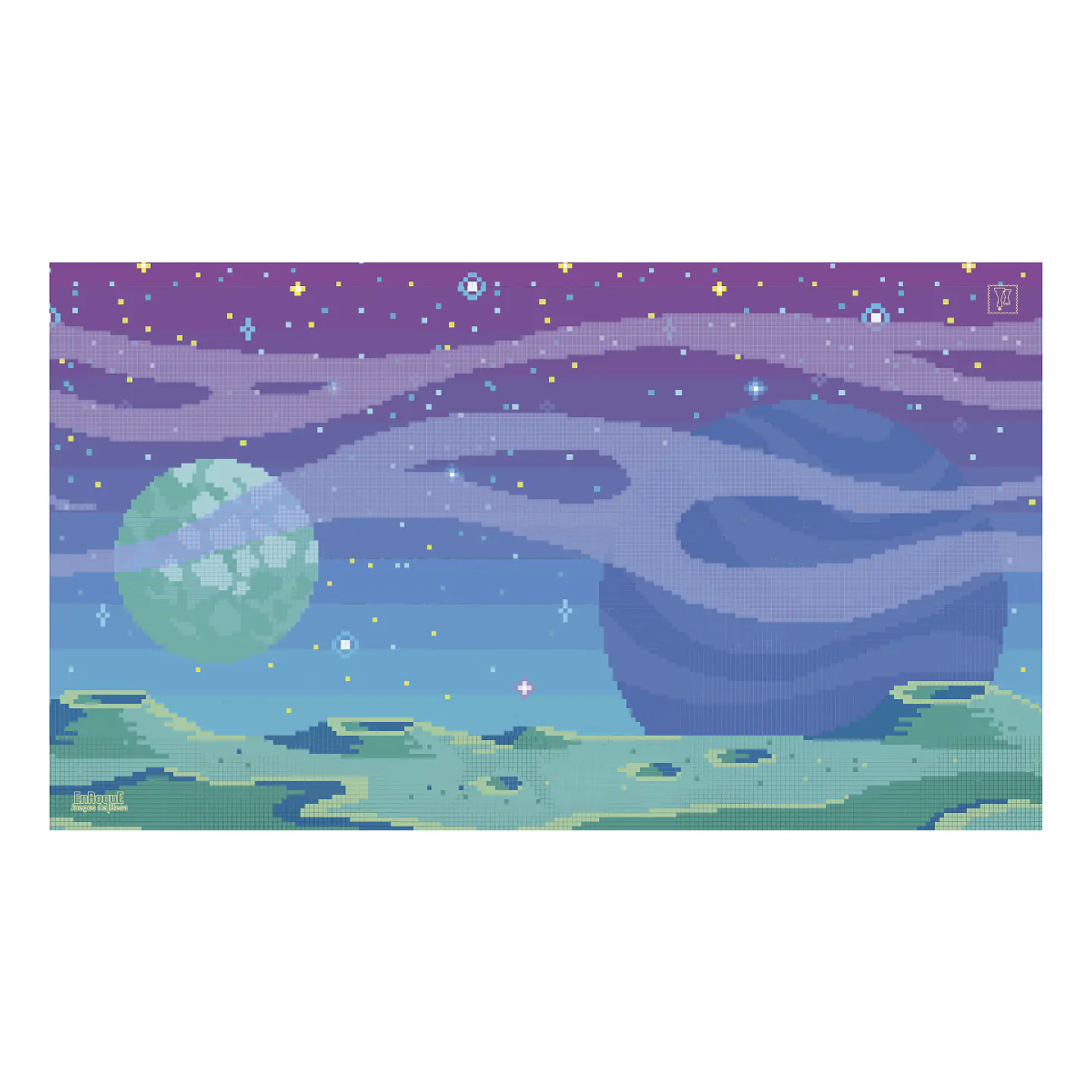 Playmat Pixel Moon 140 x 80 cms 1