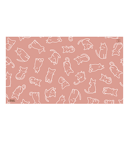 Playmat Kittens in Pink 140 x 80 cms