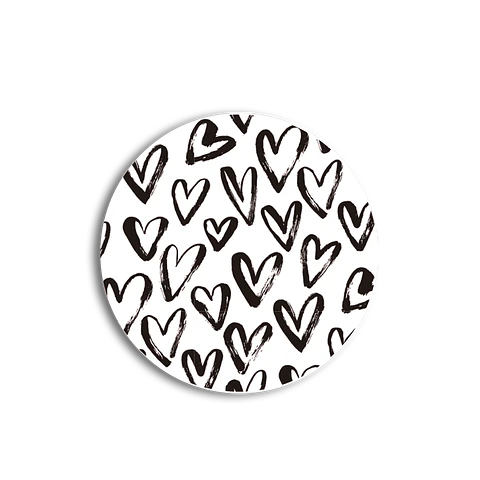 Set 6 Individuales Love Pop Art Redondo