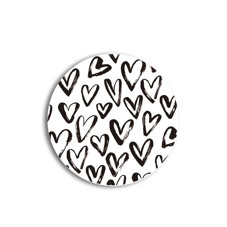 Set 6 Individuales Love Pop Art Redondo 1