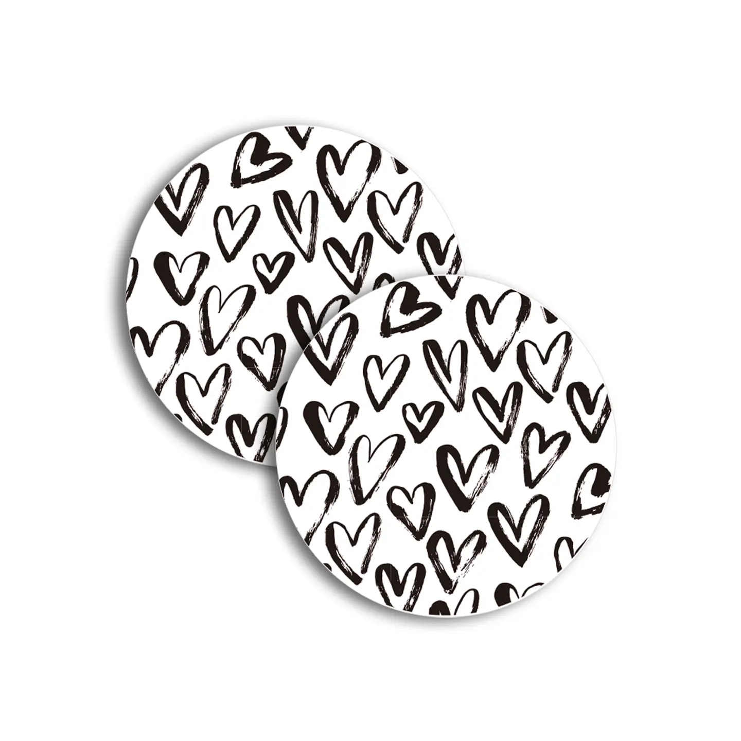 Set 6 Individuales Love Pop Art Redondo 4