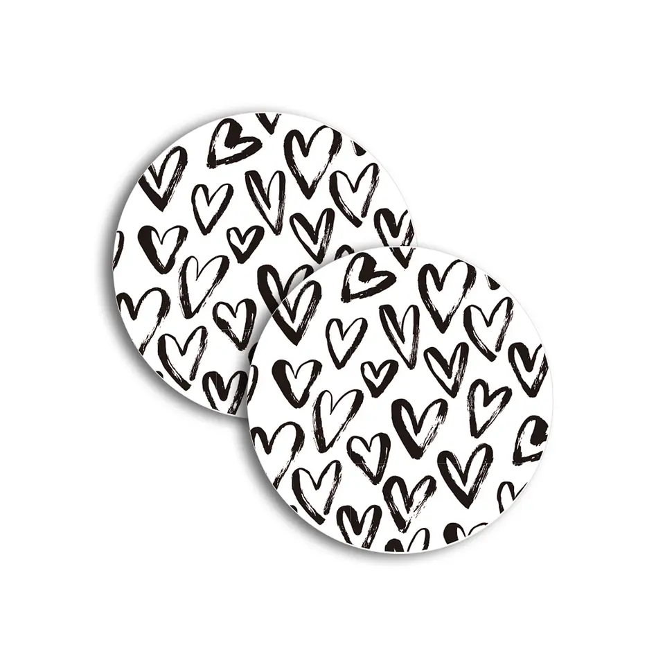 Set 6 Individuales Love Pop Art Redondo 4
