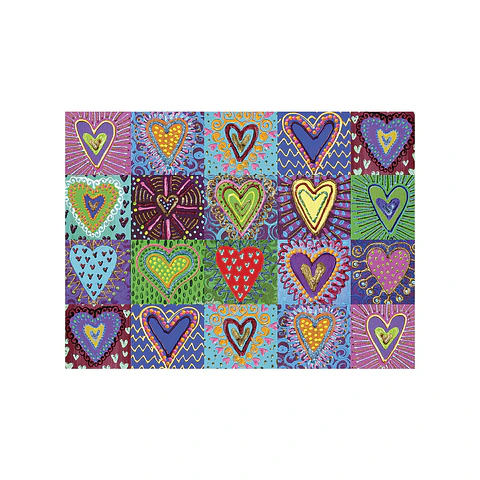 Collage Corazones 50 x 70