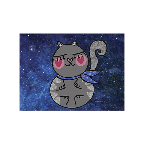 Gato Cielo 50 x 70 cm